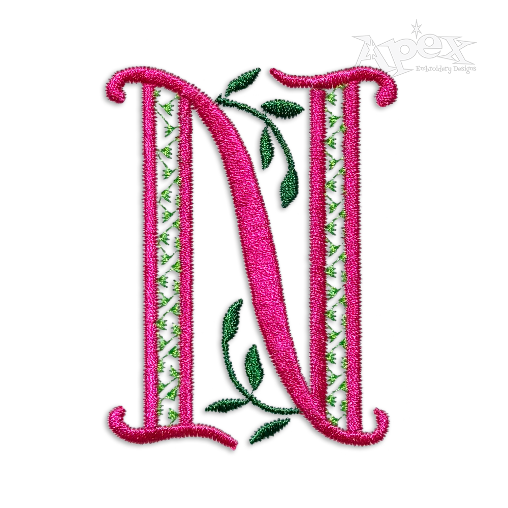Tree Machine Embroidery Fonts by Apex Designs