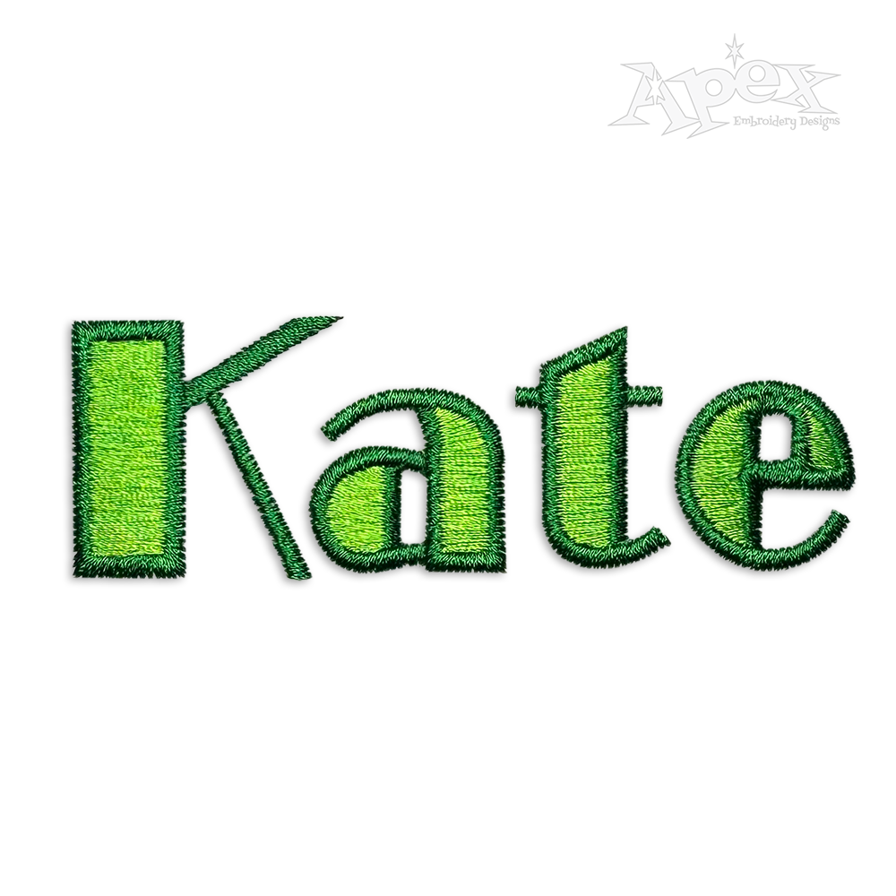 Broadway Playbill Style Machine Embroidery Font by Apex Designs