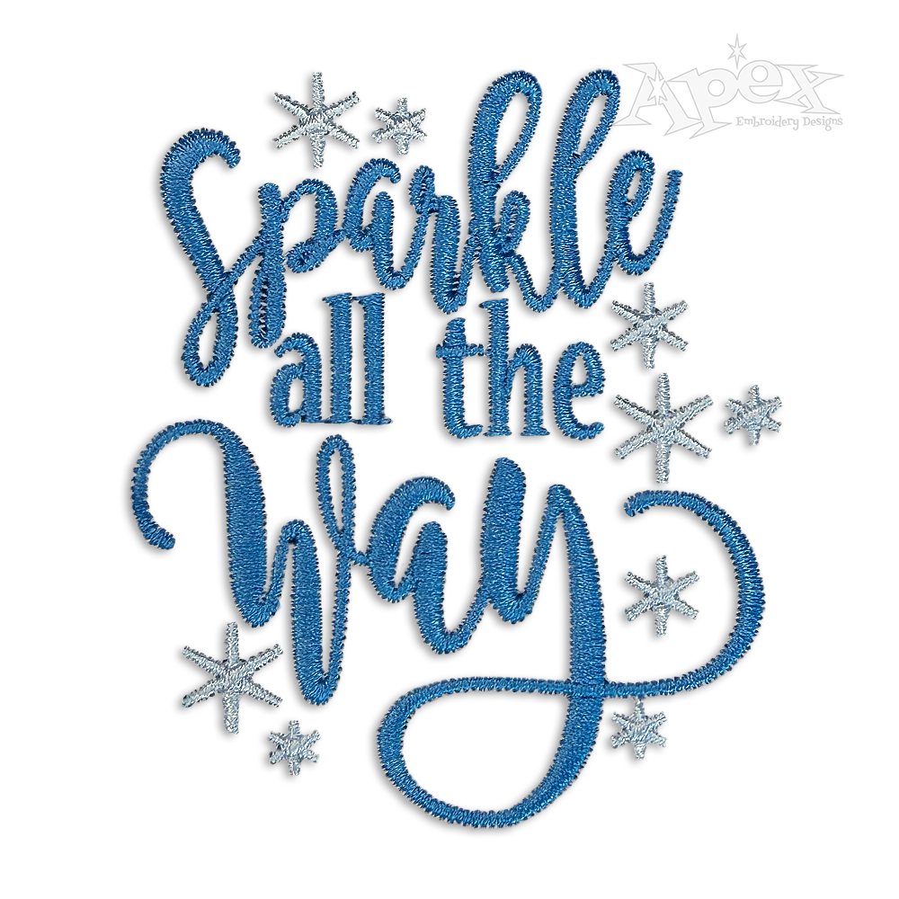 Sparkle All the Way Machine Embroidery Design by Apex