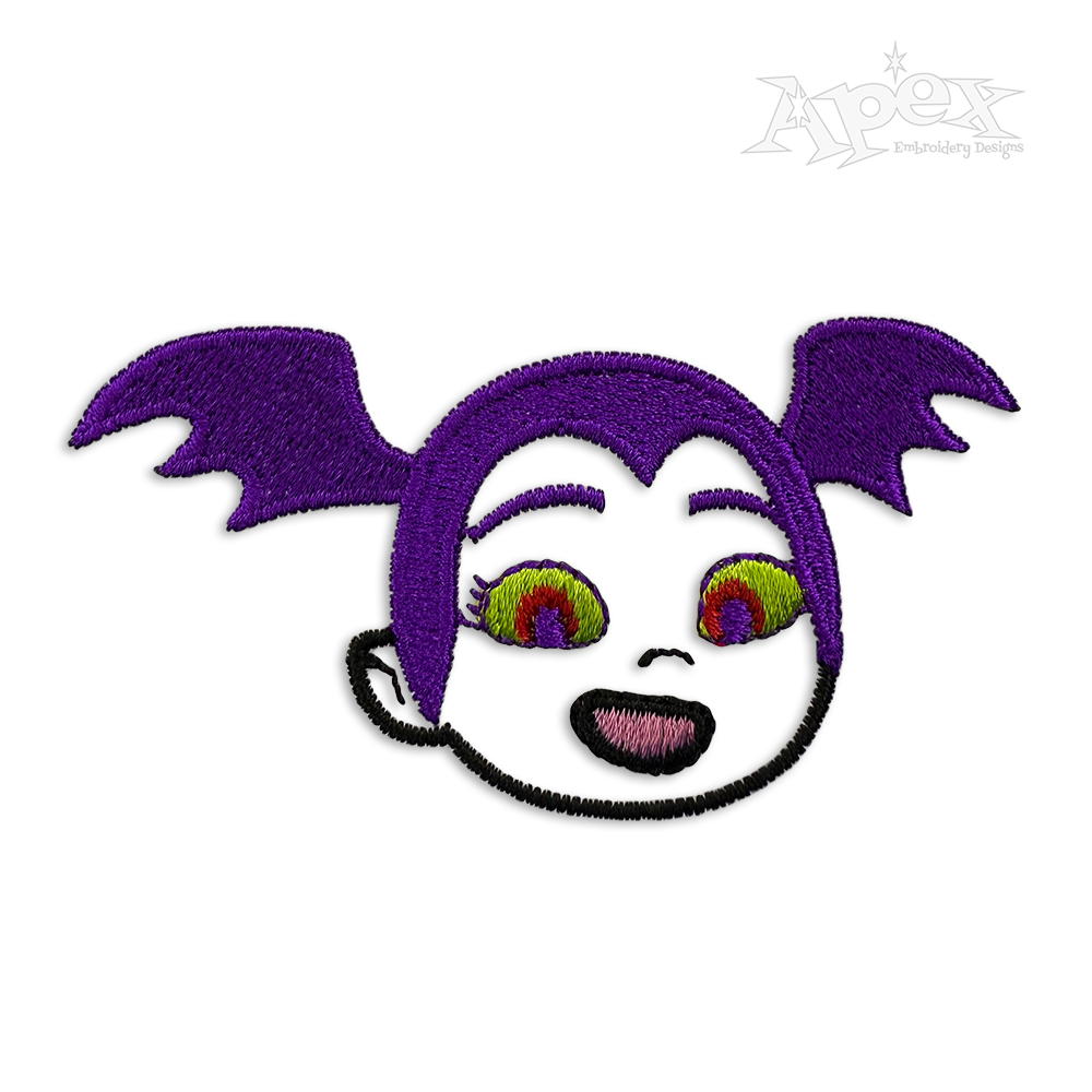 Vampire Anime Girl Machine Embroidery Design - Apex