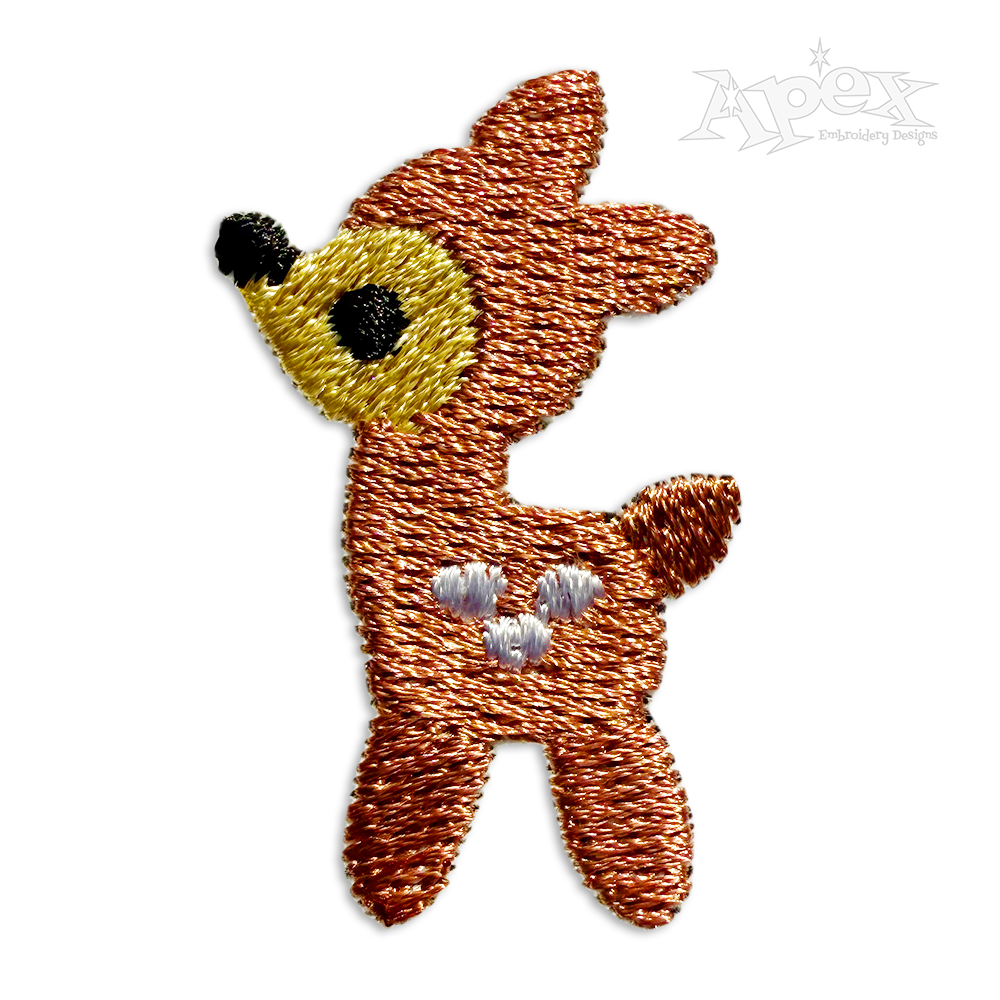 Baby Cute Tiny Small Little Deer Machine Embroidery Design by Apex