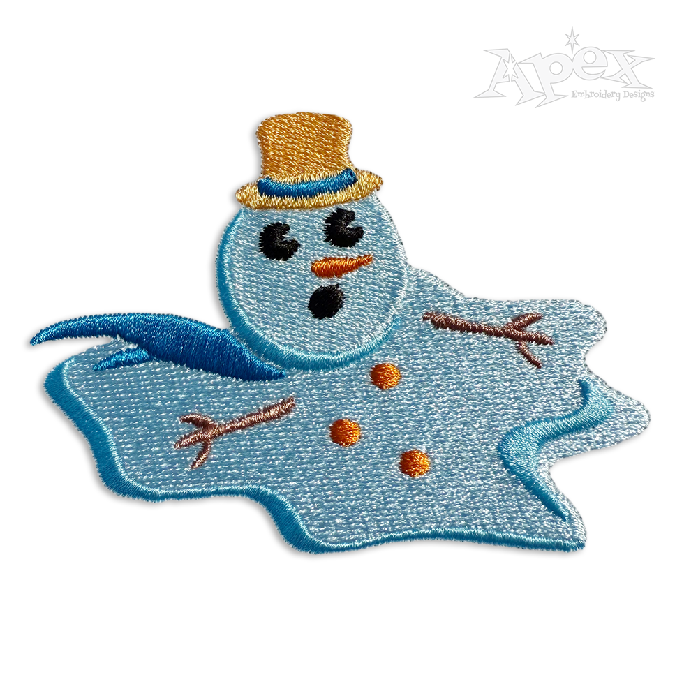 Snowman Machine Embroidery Design 