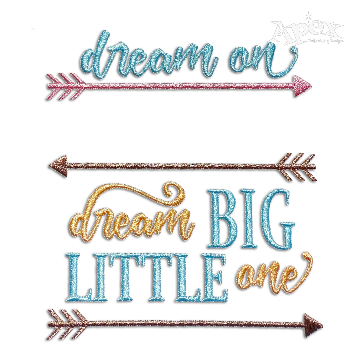Dream Big Little One - Dream On Newborn Baby Machine Embroidery Designs