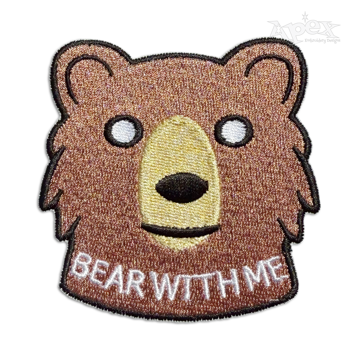 Bear with Me Funny Machine Embroidery Designs