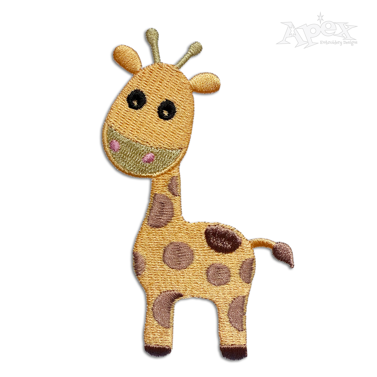 Giraffe Machine Embroidery Design by Apex Art