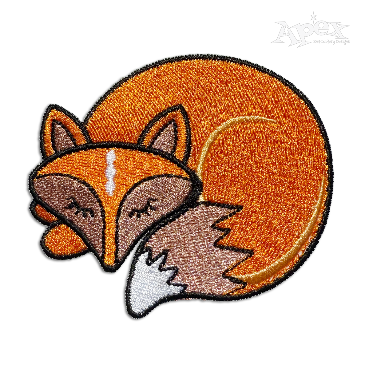 Sleeping Fox Machine Embroidery Designs by Apex