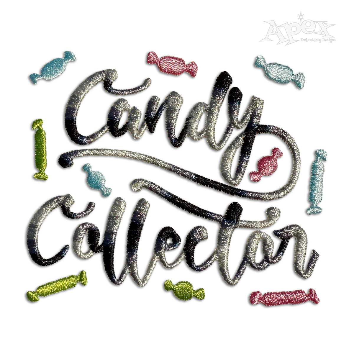 Candy Collector Machine Embroidery Design by Apex