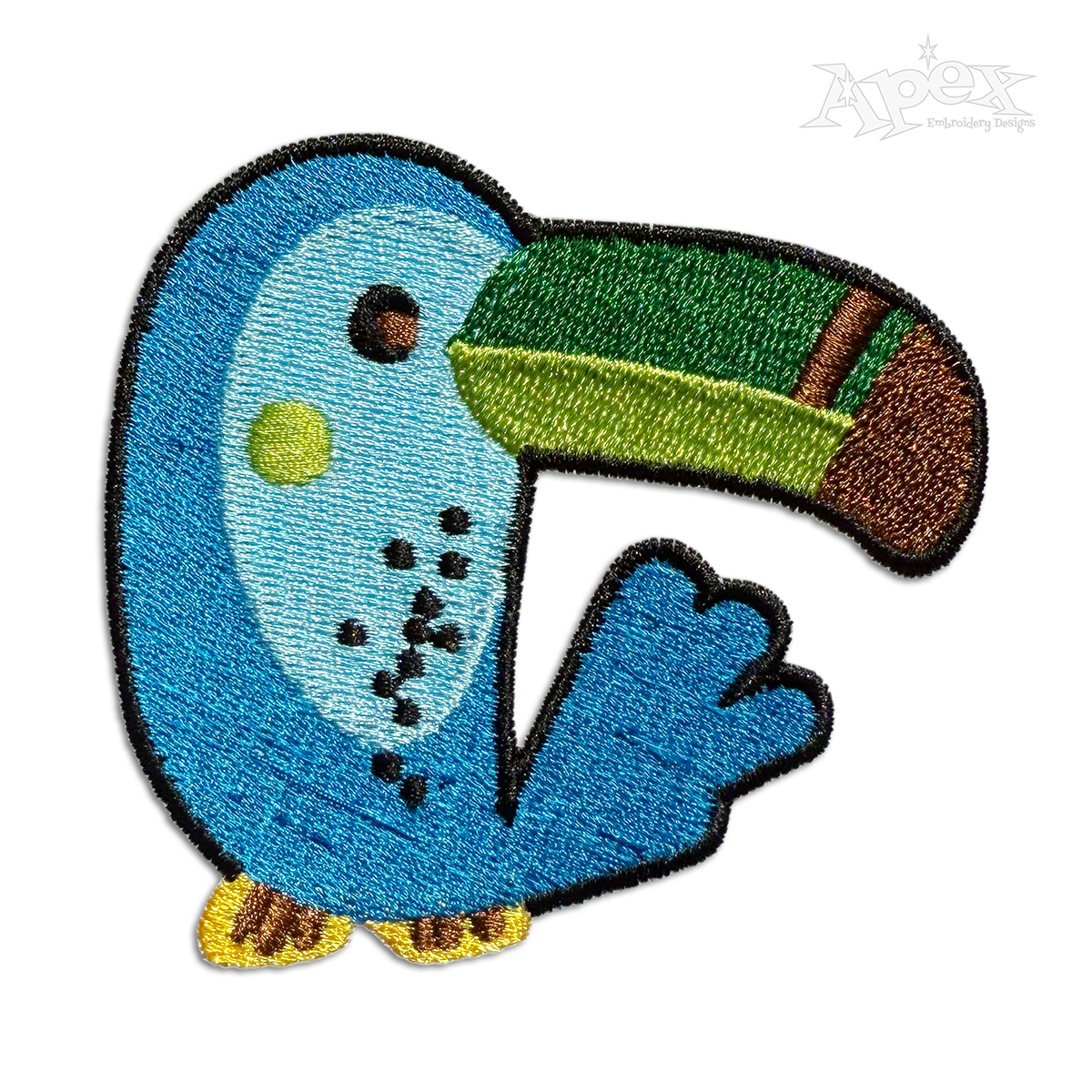 Toucan Bird Machine Embroidery Design - Apex