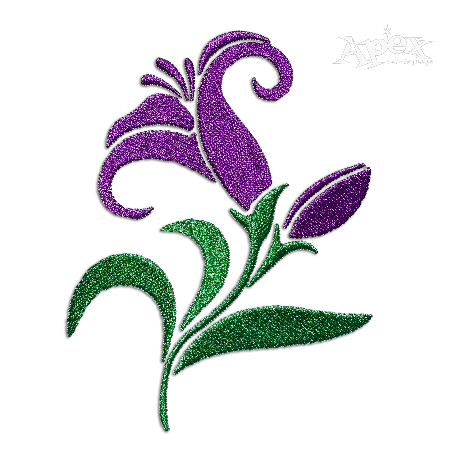 Tulip Turkish Flower Machine Embroidery Design - Apex Digitizing