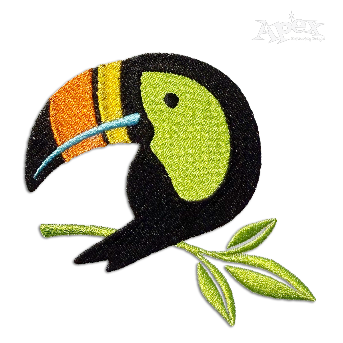 Toucan Tropical Bird Machine Embroidery Design - Apex